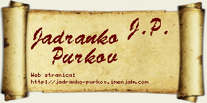 Jadranko Purkov vizit kartica